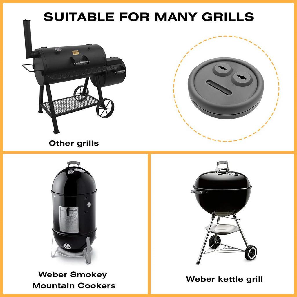 1/2/4 Packung Thermometer-Sondentülle für BBQ-Grill, für Weber 85037 Smokey Mountain