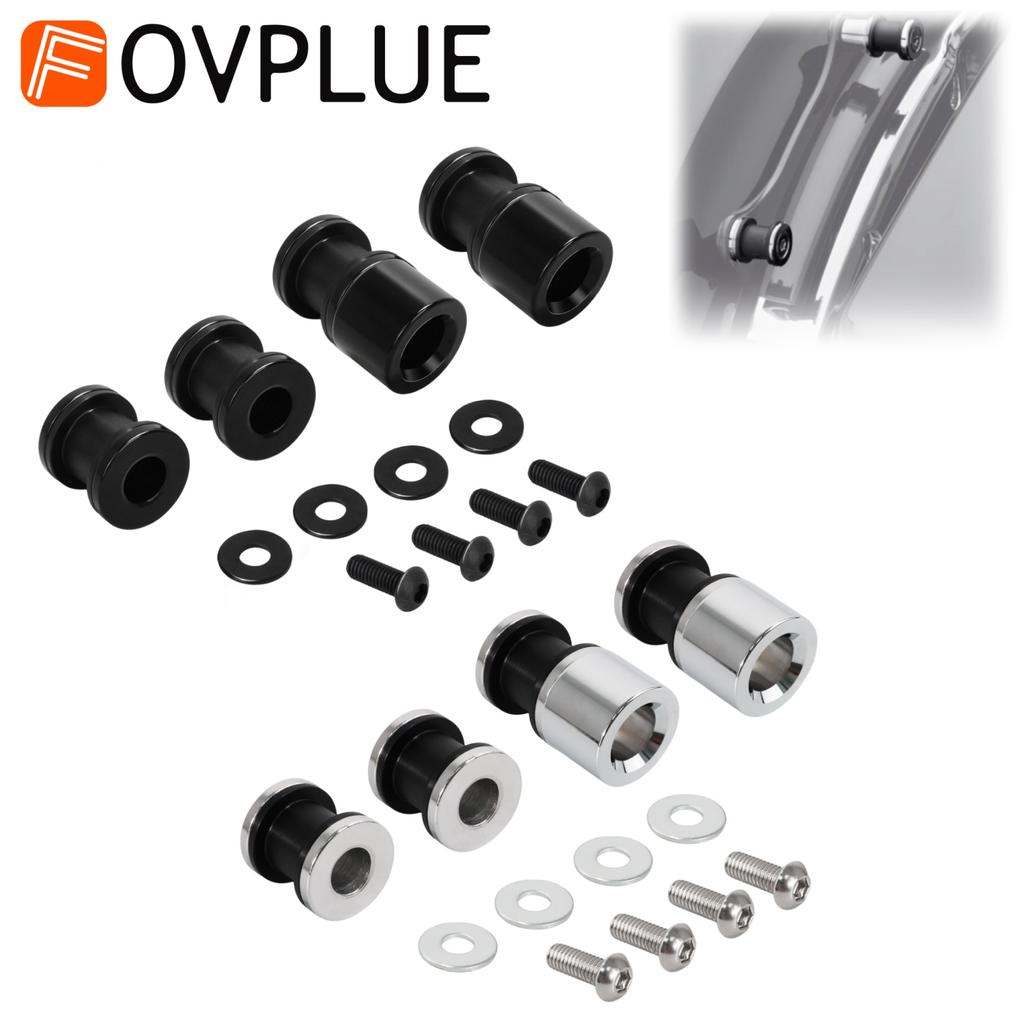 Motorcycle Sissy Bar Luggage Rack Detachable Docking Hardware Kit For Harley 2009-2025 Touring Road King Street Glide FLHX FLHXS