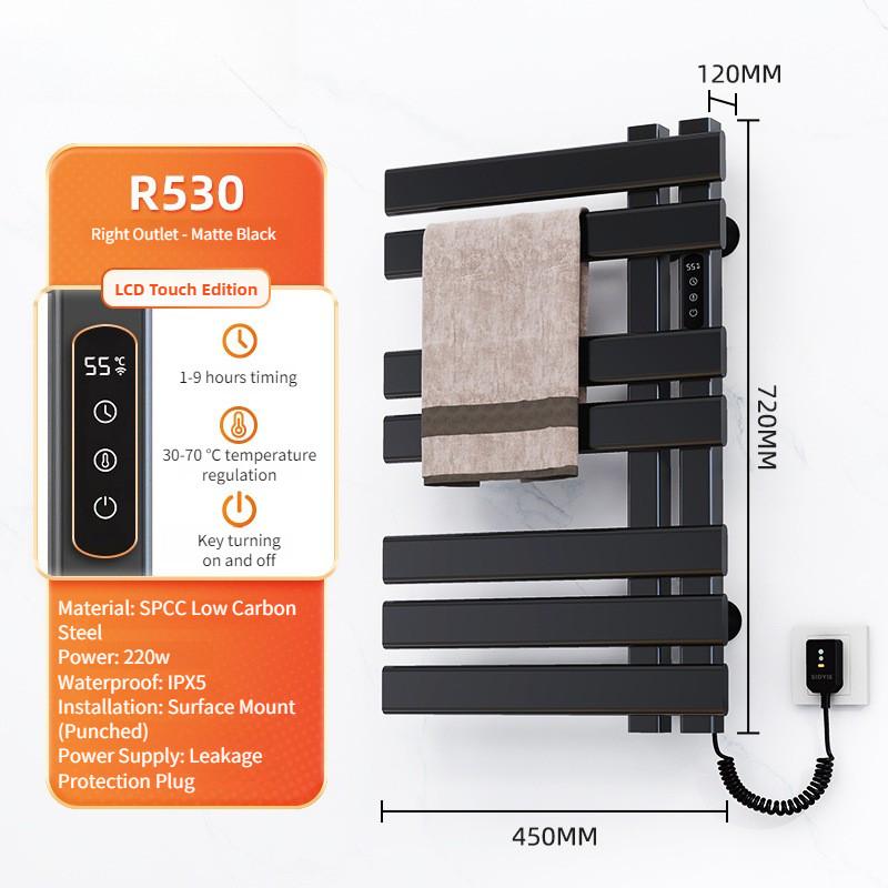 Intelligent Electric Towel Rack Bathroom Constant Temperature Electric Heating Towel Drying Rack Household Towel Storage Rack