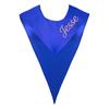 Personalized Color Honor Sash Bachelor's Graduation Gown With V-neck Shawl