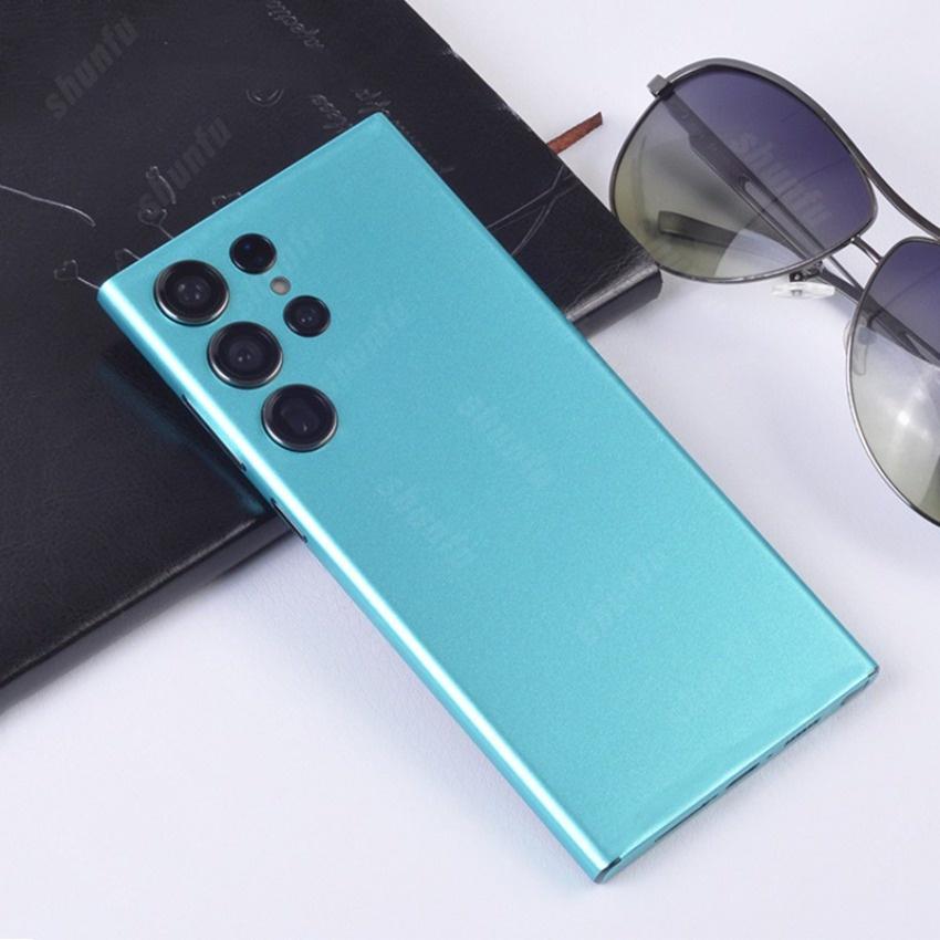 

Samsung Galaxy S24 Ultra Premium Наклейка цвета кожи Защитная пленка для экрана против царапин Пленка на заднюю панель S24 Ultra тиффани синий