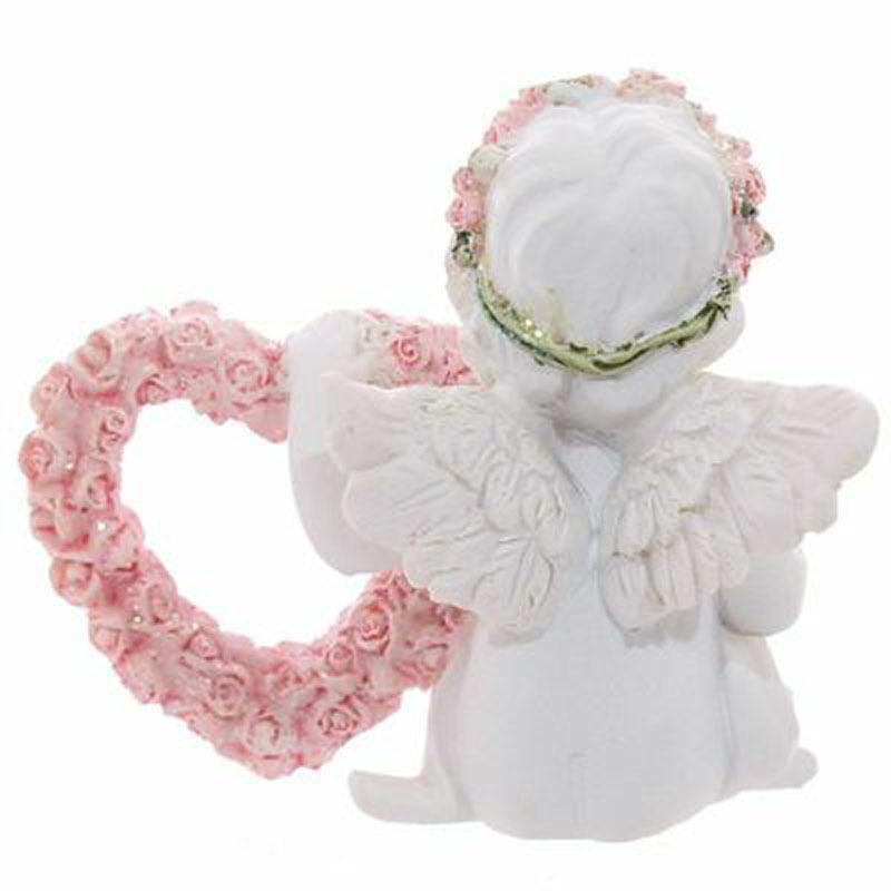 Valentine's Day Angel Love Rose Ornament Statue Resin Crafts Desktop Holiday Ornaments Decoration
