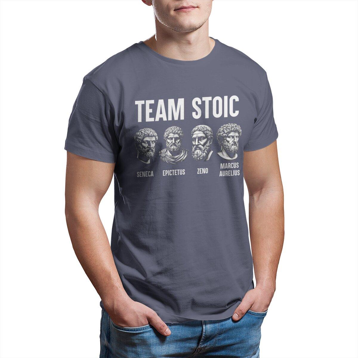Team Stoic Philosopher Marcus Aurelius Epictetus Seneca Zeno  Unisex T-Shirt for Men Cotton Vintage Tee Tops 2024 New Arrival 4XL