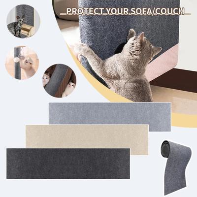 An der Wand befestigte Katzenklettermatte, verschleißfest, kratzfest, DIY-Kletter-Katzenkratzbrett, Sofaschutz, selbstklebendes Katzenkratzbrett