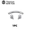 G23 Titanium Labret Piercings Stud Lip Rings Eyebrow Rings Cartilage Helix Tragus Piercing Horseshoe Ring Body Jewelry 16G