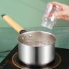 20CM 304 Stainless Steel Soup Pot with Wooden Handle
