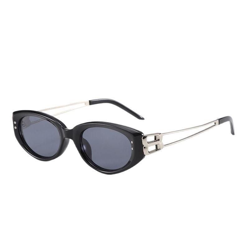 New Trendy Cat Eye Sunglasses Casual and Versatile Korean Version Fashionable Sunglasses Sun Protection High-end Feel