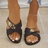 Flat Shoes, Large Size Shoes, Comfortable Slippers, Women's New Style Single-strap Shoes, Sandals