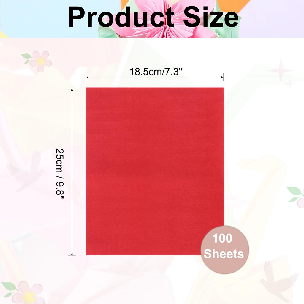 100 Sheet Large Origami Paper Shiny Origami Kite Paper Easy Folding for Beginner DIY Arts Crafts 7/8/15 Inch 10 Colors