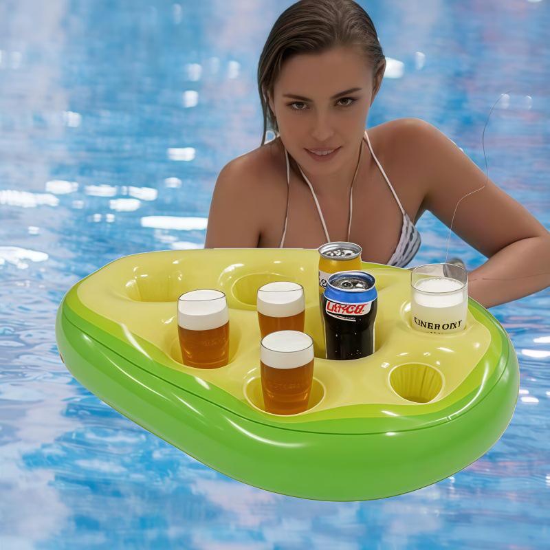 Multi-Hole Inflatable Tray & Cup Holder for Parties