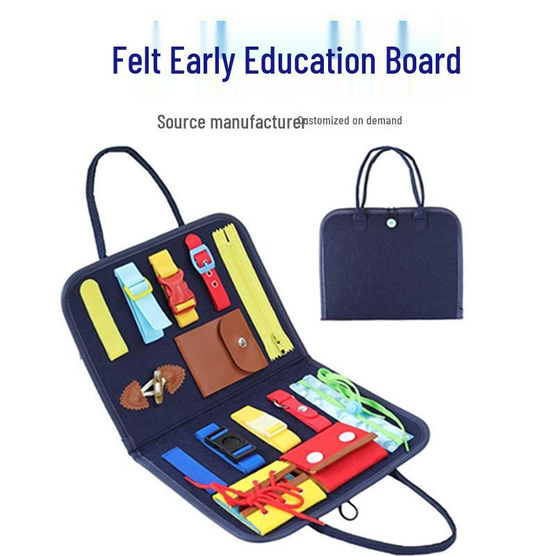 Cross-Border Felt Learning Board: Children s DIY Busy Puzzle Toy for Early Education