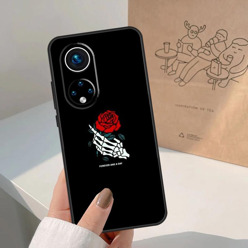 Black Aesthetics Skull Skeleton For Honor Magic 8 Pro 7 6 5 Lite Case For Honor Win RT 200 400 50 70 90 X8b X9a X9b X9c X9d
