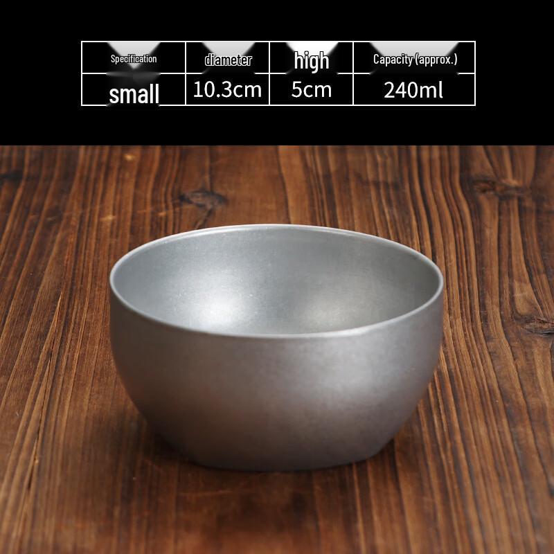 Retro 304 Stainless Steel Insulated Square-Round Bowl