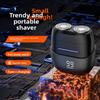 Mini Electric Shaving Kit - Portable Men's Beard Trimmer - Rechargeable Water-washable Beard Knife
