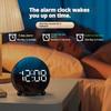 Personalized Jmping Seconds Display Electronic Led Alarm Clock Desktop Ambient Light Decor Usb Table Clock With Auto Dimmming