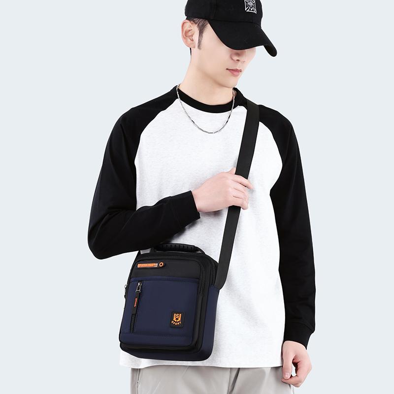 Men's Business Crossbody Shoulder Bag – Durable Oxford Cloth Sling with Big Capacity & Multiple Compartments