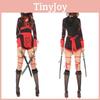 Stilvoller Ninja-Cosplay-Jumpsuit für Damen – perfekt für Halloween und Partys