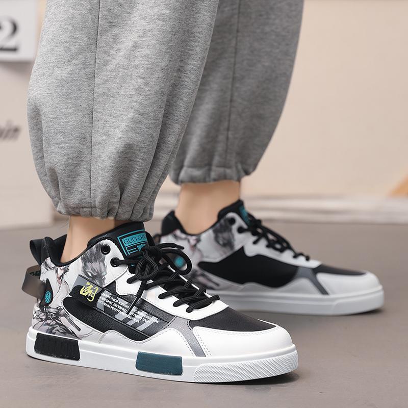 Herren Sportschuhe Lässige Skateboard Schuhe High Top Joggingschuhe Schuhe für Studenten Übergröße