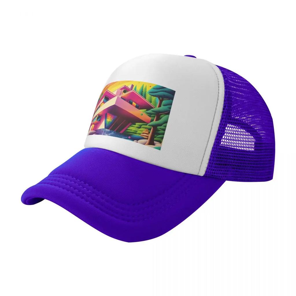 Regenbogen Wasserfall ARTchitektur Baseballkappe Strand Symbol Sonne Für Damen 2025 Herren