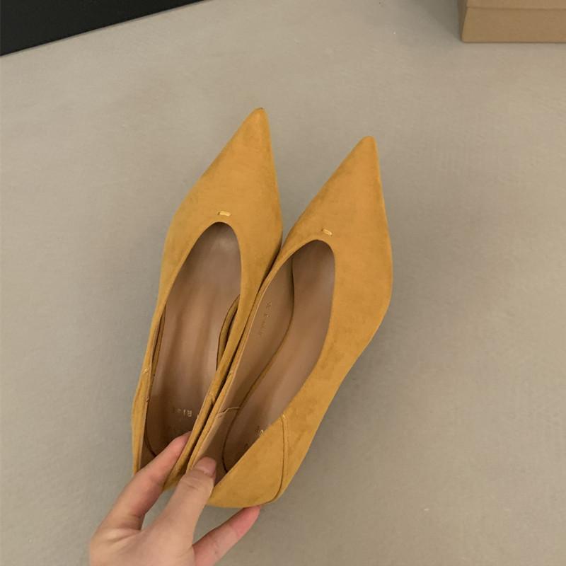 

Bailamos Women Flat Shoes Fashion Pointed Toe Shallow Slip On Ladies Dress Ballet Shoes Flat Heel Ladies Casual Mary Jane Shoes 35