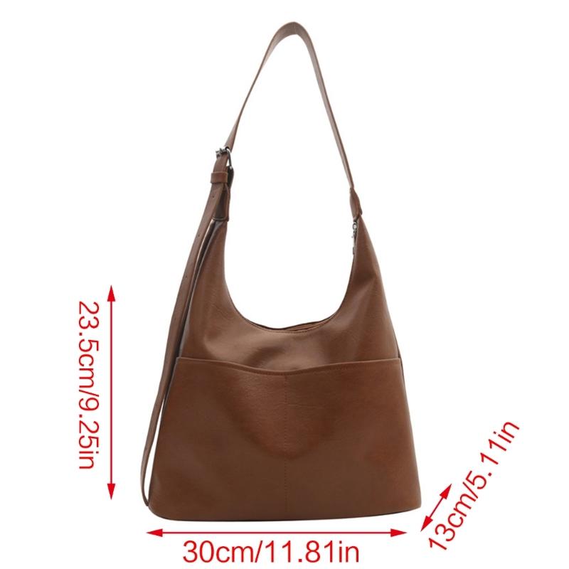Sac d'aisselle Élégant pour Professionnels et Étudiants Sac à Bandoulière Léger et Polyvalent