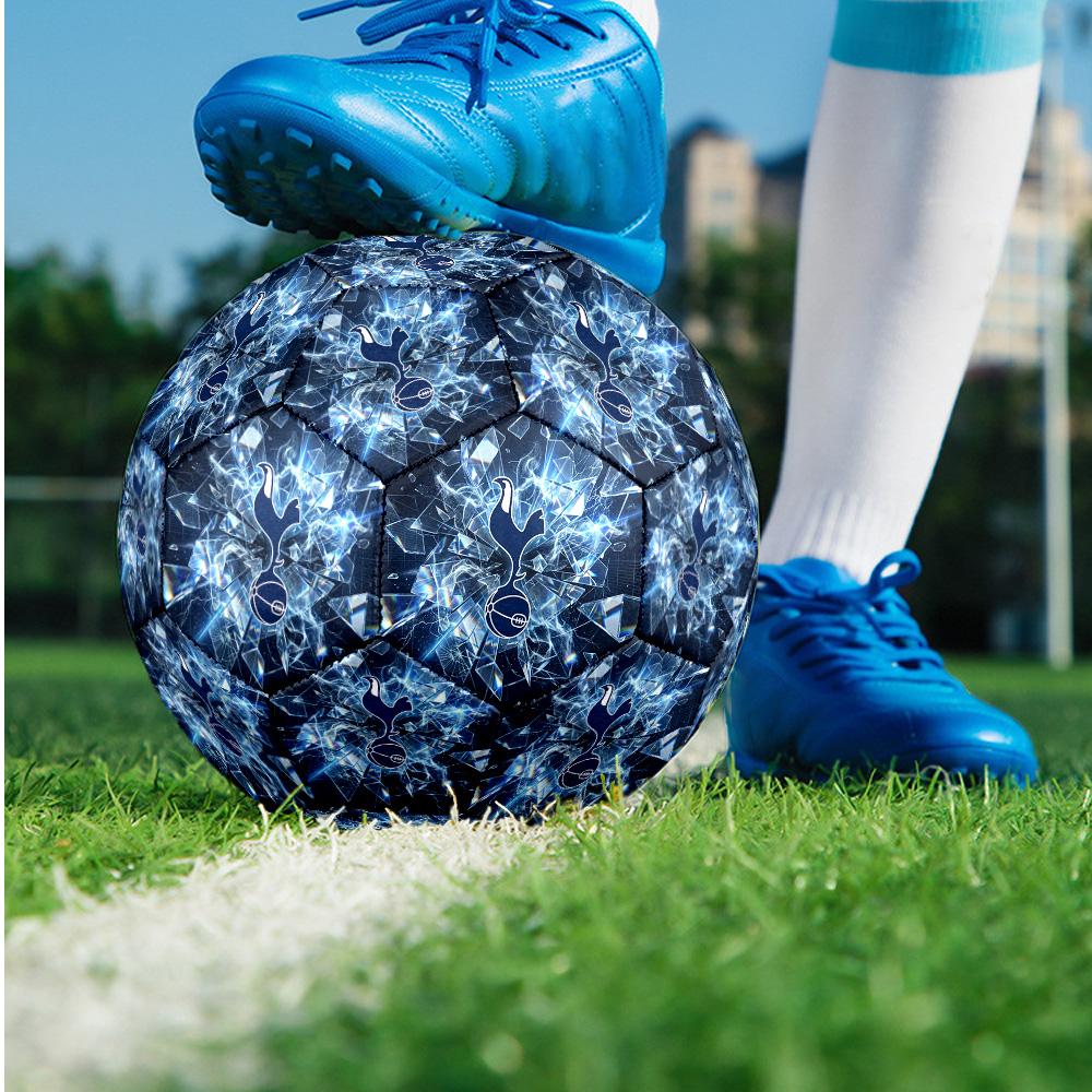 Tottenham Hotspur Theme Soccer Ball Size 5 Soccer Ball Soft Touch Professional Training Football for Outdoor Sports