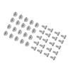 20 Set 304 Stainless Steel M6 Screws with Flange Nut Fasteners Hardware Greenhouse Supplies