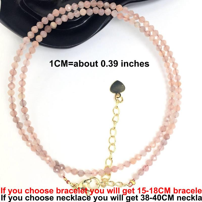 Cutting Flash Beads Gemstones for Men and Women Necklace Bracelet Crystal Quartz agate Choker Jewelry Party Gift Fashion 2-3mm