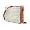 Michael Kors Mk Jet Set Long Vintage Monogram Logo Chain Leather Camera Bag Women Shoulder Bag Vanilla Brown 35F8GTTC3B-VANILLA-ACRN