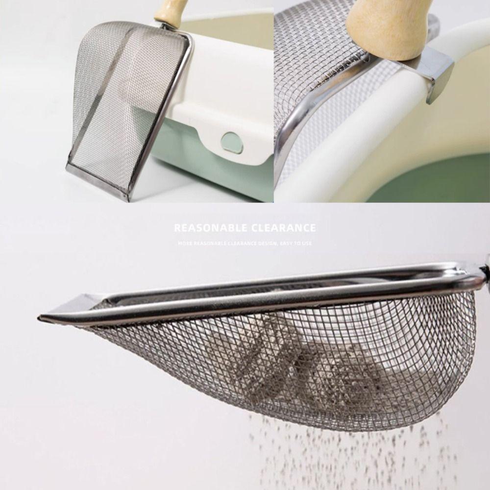 Ergonomic Handle Fine Hole Cat Litter Shovel Rust-Resistant Pet Poop Shovel  Cat Products