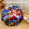 8‑Rib Automatic Umbrella, The Amazing Digital Circus Design Foldable Umbrella for Sun Rain Protection Travel