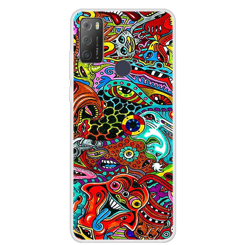 Pro Alcatel 1S 2021 Case Luxusní silikonový TPU měkký kryt na telefon pro Alcatel 1S 2020 Nárazuvzdorný roztomilý TPU nárazník Fundas Coque
