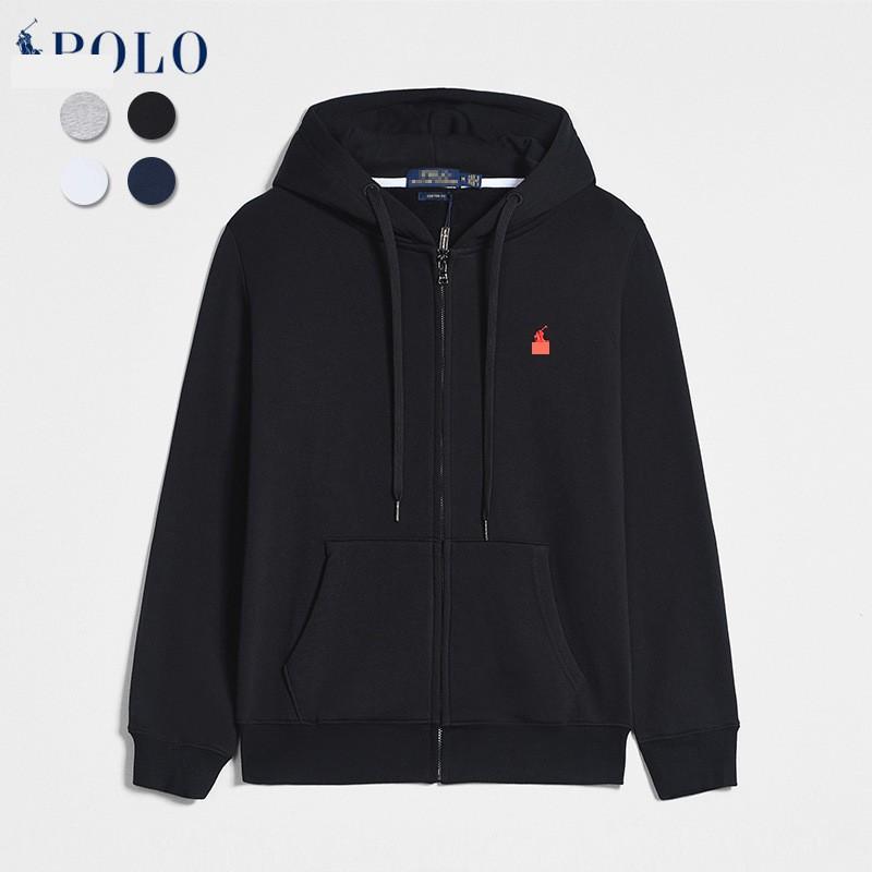 Mens Cotton Hooded Tracksuit Set Embroidered Polo Pony Casual Sweatshirt Pants