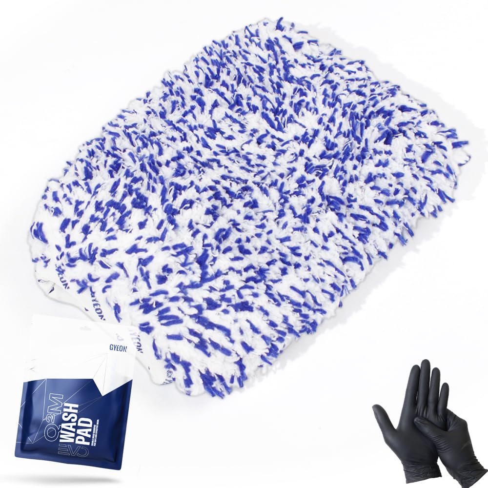 GYEON WashPad EVO Japanese 18x24cm with GO Nitrile Car Wash Pad Q2MA-WPE (Official Product) Gloves,