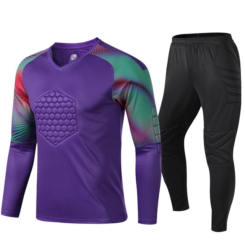 Football goalkeeper uniform goalkeeper suit men`s