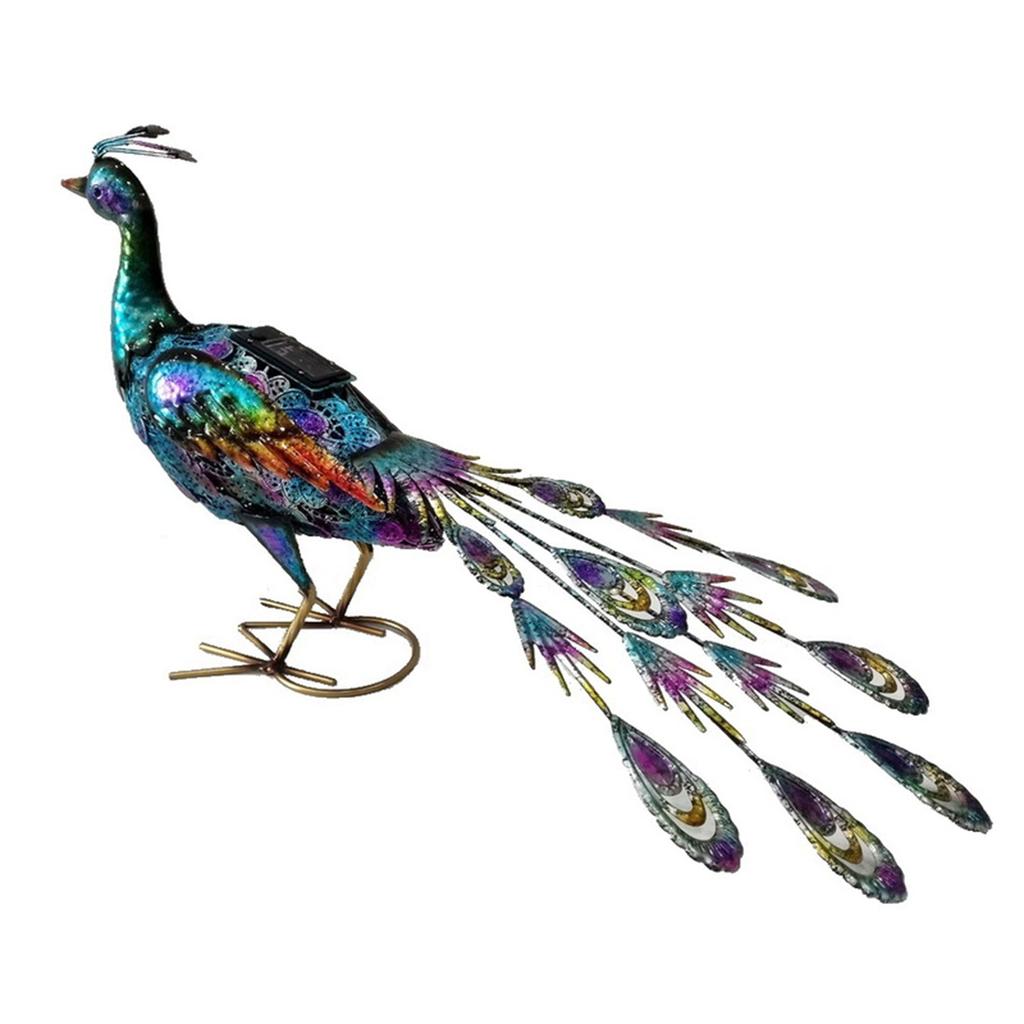 Solar Animal Statue Light LED Water Proof Solar Powered Metal Animal Figurine for Pathway Patio Backyard Lawn Decoration