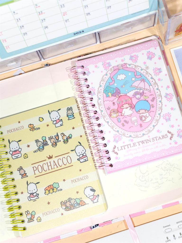A6 Coil Notebook - Cute Diary with Color Pages for Elementary Students