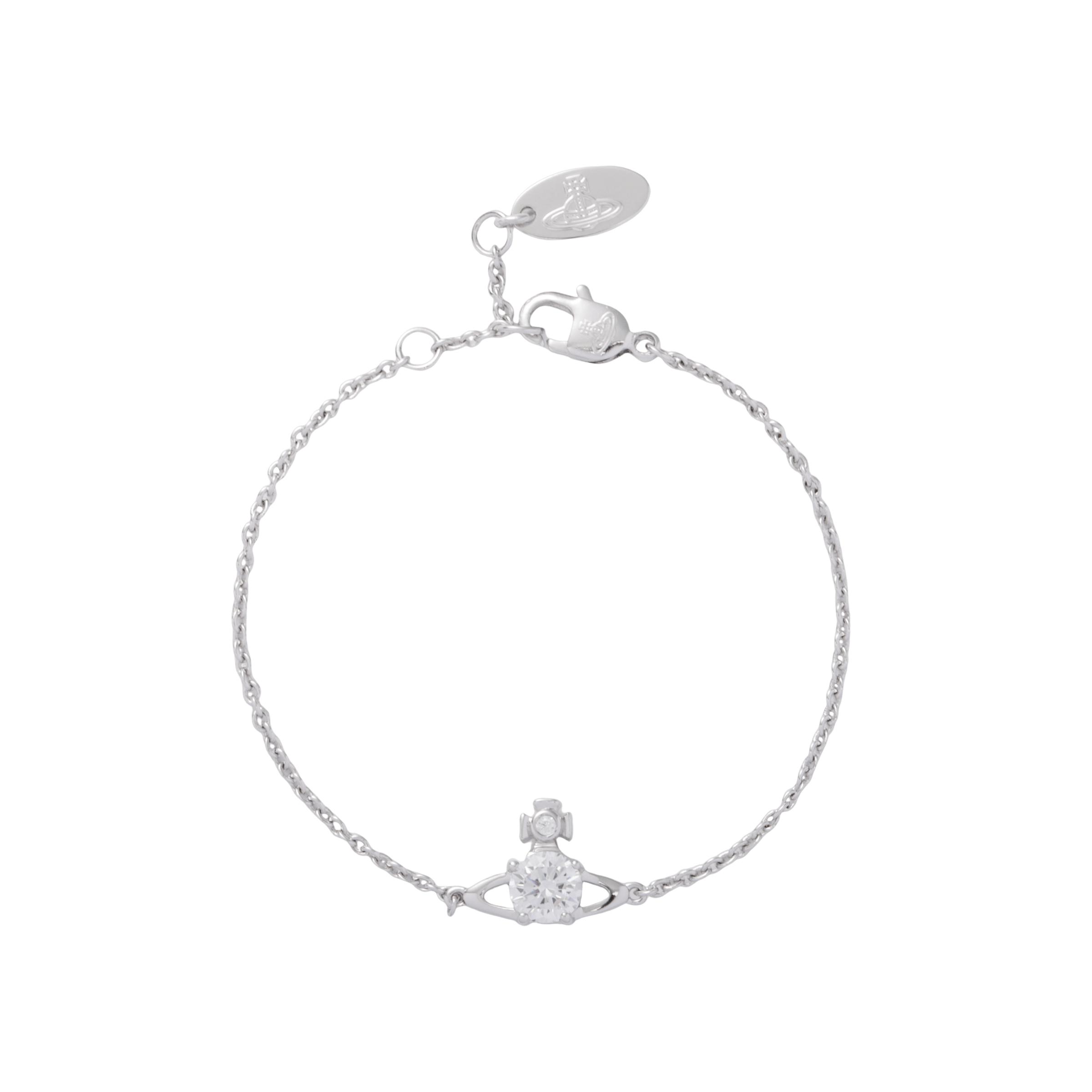 

Vivienne Westwood Reina Small Bracelet Women Bracelet Brass Silver 6102005602P102P102 Box
