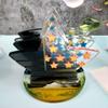 American Flag Five-pointed Star Coaster Combination Silicone Mold Office Tea Water Coaster Mirror Crystal Epoxy Mold