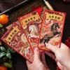 6pcs 2026 Horse Year Lucky Money Pockets Cartoon Red Pockets  Birthday Celebration