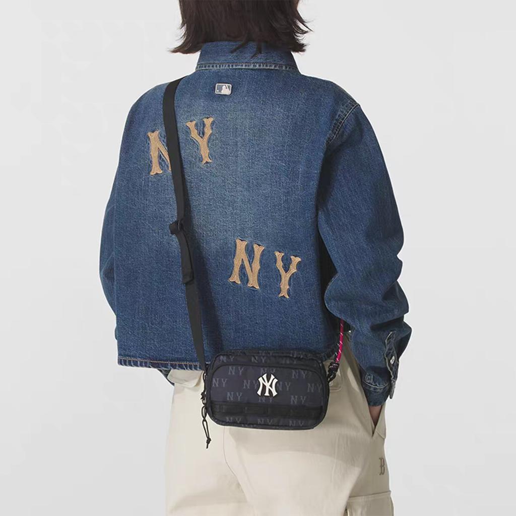 New MLB New York Yankees Polyester Crossbody Bag, Shoulder Bag Unisex Black 3ACRM045N-50BKS