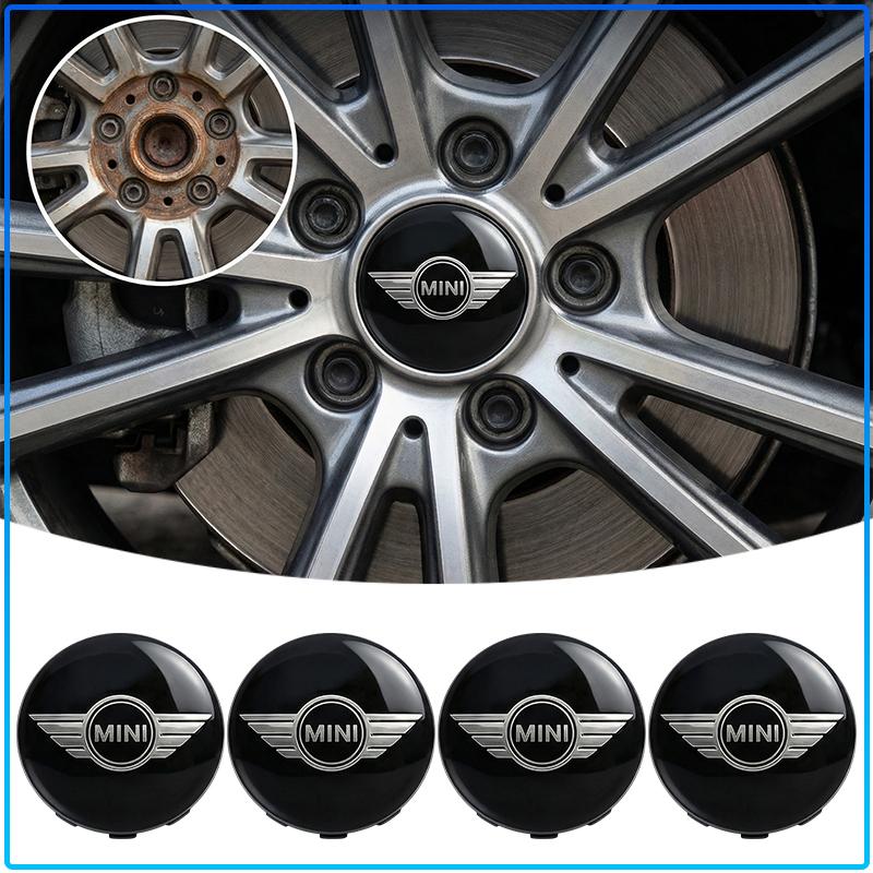 4 Stück 60mm Auto Radnabenkappe Felgenabdeckung Für MINI Cooper One S Clubman R50 R53 R56 R60 F55 F56 R57 R58 R59