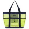Large Capacity Makeup Storage Bag Women Multifunctional Mesh Shoulder Bag Travel Portable Breathable Mesh Bag Tote Beach Bags
