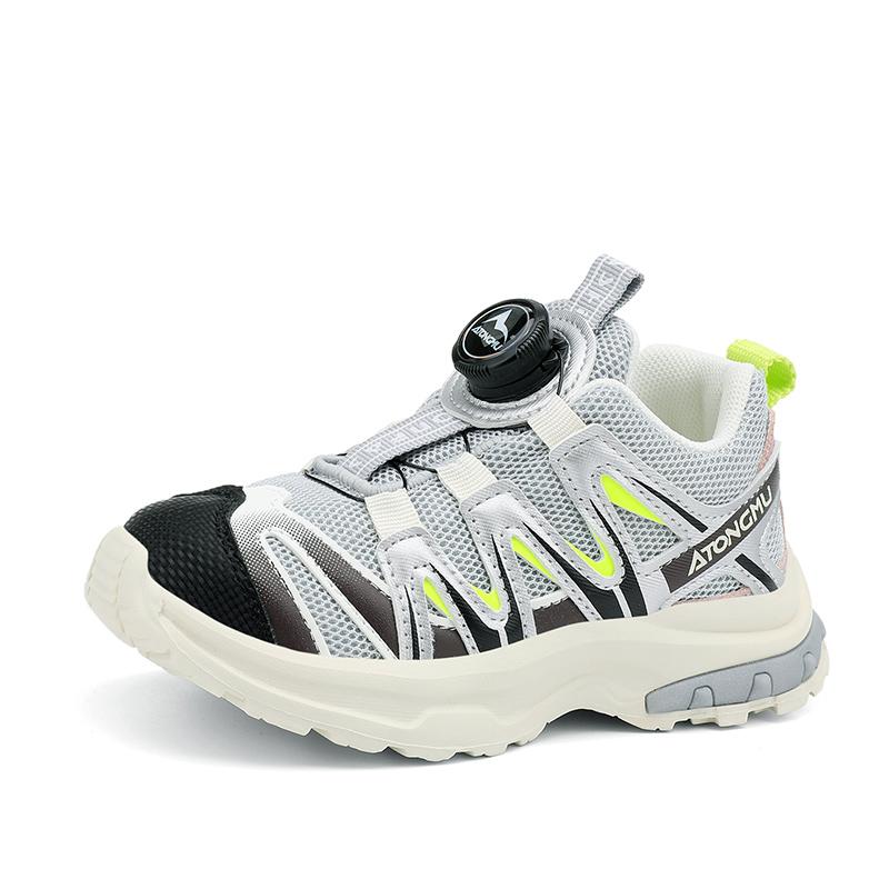 

Модные кроссовки с поворотной застежкой, детские удобные кроссовки на платформе, детская спортивная обувь, дышащие кроссовки для бега, повседневные кроссовки для девочек и мальчиков 30