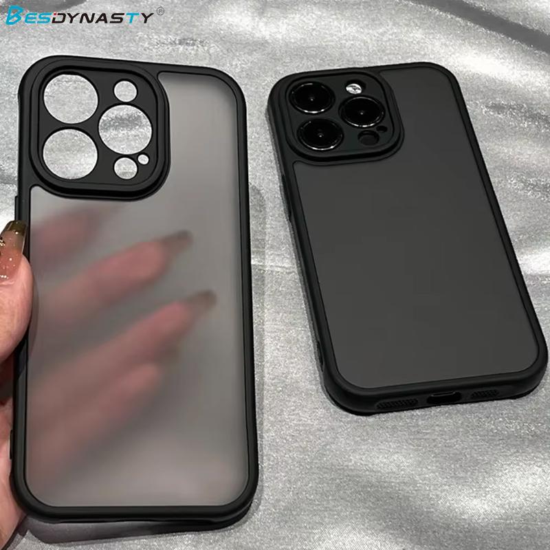 

Hybrid Matte Armor Transparent Case For iPhone 17 Air 16 Pro 15 14 13 12 11 Pro Max Plus Shockproof Bumper Hard Cover For iPhone Air
