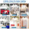 360 Degree LED Garage Lights E27 40/60/80W Deformable Ceiling Lights 3 Panel Adjustable for Garage Ceiling Workshop