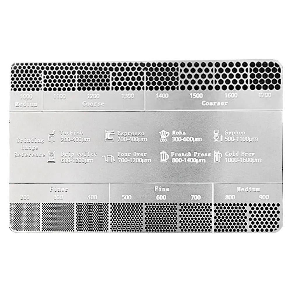 Serviceable Coffee Thickness Reference Card Thickness Comparison Ruler  Powder Grinding Comparison