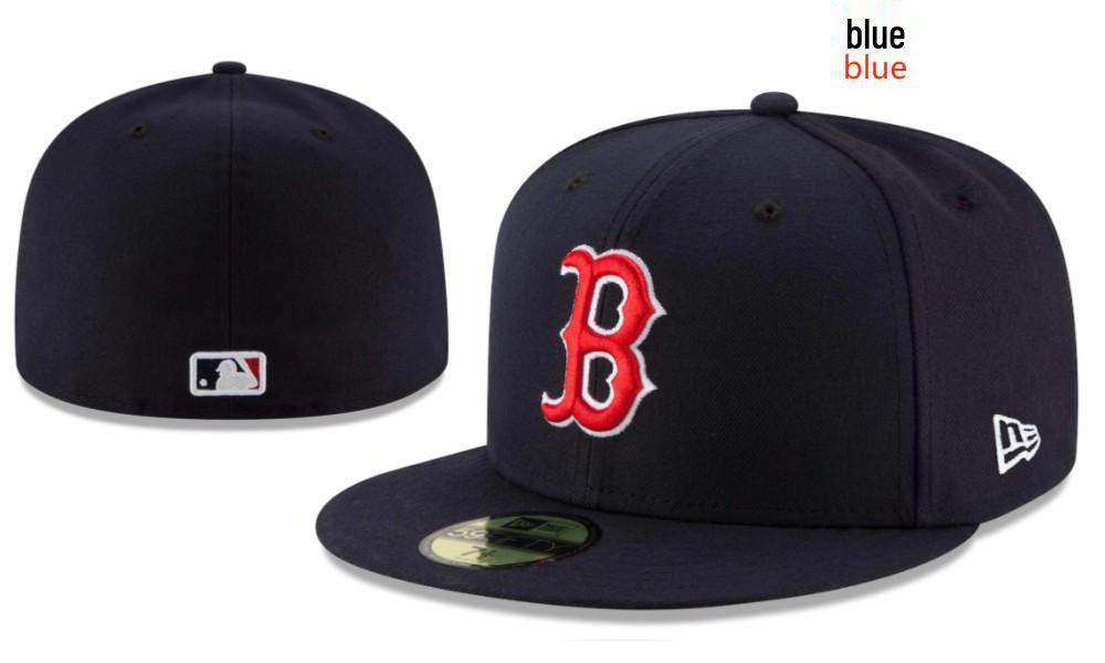 Boston Red Sox Klassische engan anliegende bestickte Baseballkappe mit Sonnenschutz