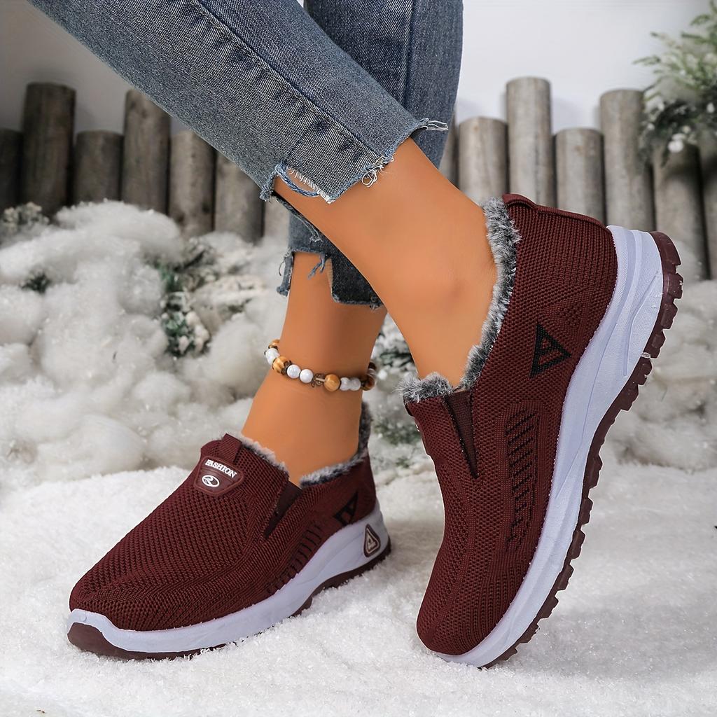 Women's Winter Snow Boots Thickened Fleece-Lined Warmth Comfortable Casual Shoes for Cold Weather, Winter Boots