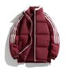 Striped Hooded Cotton-padded Coat Men's Winter New Loose High Street Fashion Youth Casual Warm Cotton Jacket